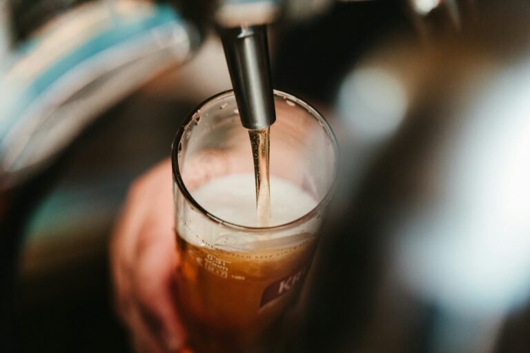 Pint of ale poured at Jail House Pub, Nuneaton