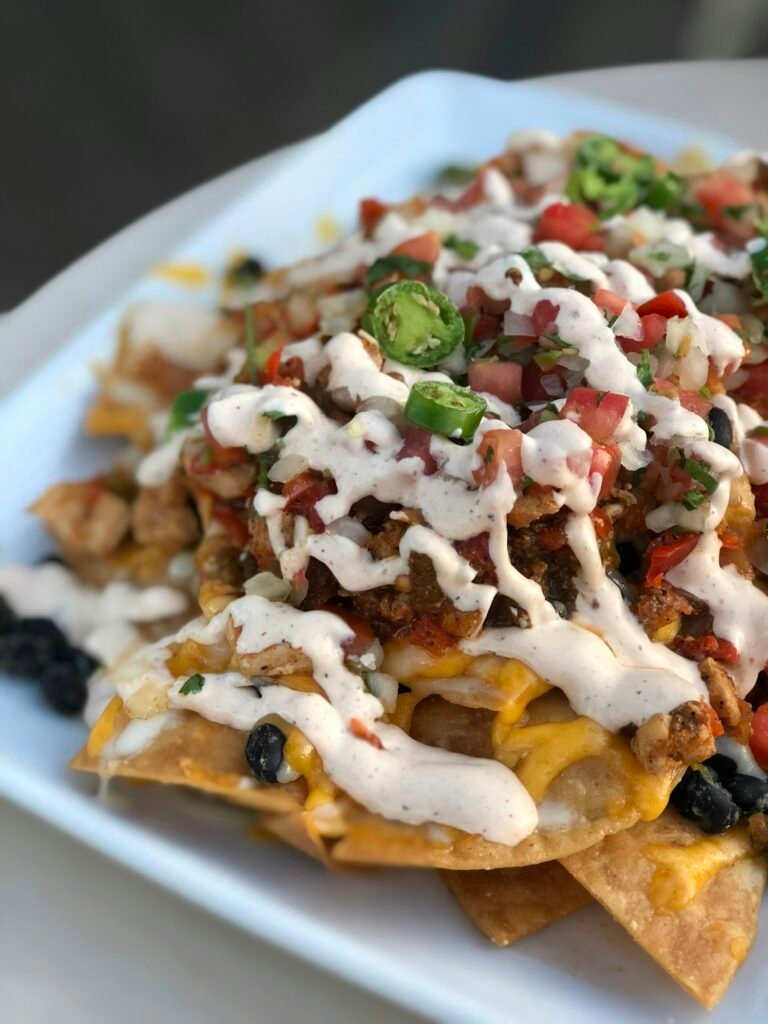 Sharing nachos platter at Jail House Pub, Nuneaton